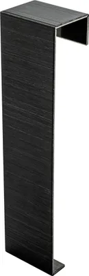 Produktbild von Sockelleiste Edelstahl Fußbodenleisten V2A L250cm 60mm schwarz anthrazit gebürstet Verbinder