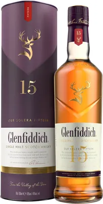 Produktbild von Glenfiddich 15 Jahre Our Solera Fifteen Single Malt Scotsch Whisky in Geschenkpackung | 40 % vol | 0,7 l