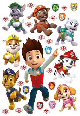 Produktbild von AG Design Wandstickers Paw Patrol, 42.5 x 65 cm