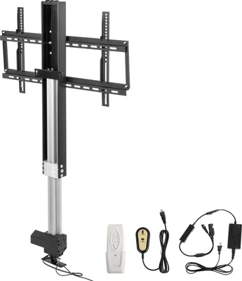 Produktbild von SucceBuy, TV-Lift, 26-57 Zoll, 132 lbs, motorisiert, Hochleistungsmotor, Fernbedienung, Kabel- & Handsteuerung, Aluminium, Höhe 96.5-165 cm (38-65 Zoll), 15 mm/s