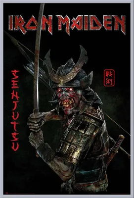 Produktbild von Iron Maiden - Senjutsu - Hard Heavy Band Poster Druck - Größe 61x91,5cm Kunststoff-Rahmen silber