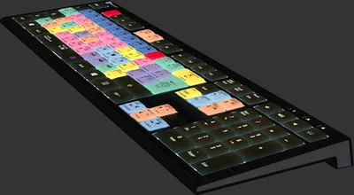 Immagine prodotto di Logickeyboard LKB-PPROCC-A2PC-FR Tastiera USB QWERTY francese nera (LKB-PPROCC-A2PC-FR)