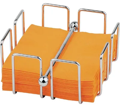 Cocktail-Serviettenhalter, 140x140x65 mm, orange, für 50 Servietten