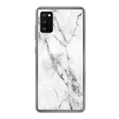 Produktbild von MuchoWow® Handyhülle Schutzhülle Hülle für Samsung Galaxy A41 Marmor - Luxus - Weiß Silikon Softcase Handy Hülle - Mobiltelefon