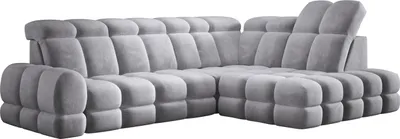 Produktbild von DomoHome Ecksofa Tollo Grau Salvador-Stoff Rechte Seite 302x217x105 cm, L-Form Sofa mit Schlaffunktion, Bettkasten 120x85x17 cm, Elektrisch Verstellbar