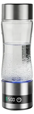 Immagine prodotto di Borraccia con idrogeno, capacità 401-500 ml, indicatore LED, nera, 401-500 ml