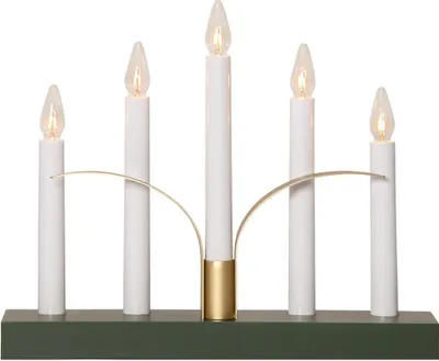 Produktbild von Star Trading 644-19, Leichte Dekorationsfigur, Grün, IP20, Weiß, 5 Glühbirne(n), E10