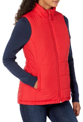 Productafbeelding van Essentials dames vest, middendikte, rood, maat US XL (EU 2XL)