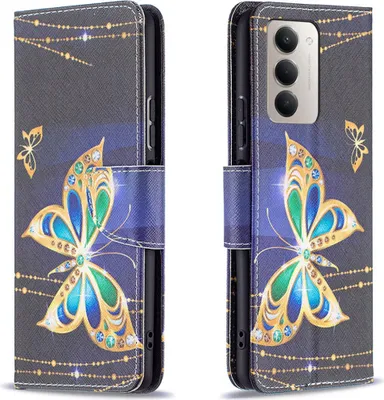 Produktbild von Für Xiaomi Redmi 15 5G Kunstleder Motiv Design Book Wallet Schutz Tasche Hülle