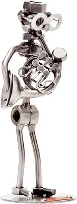 Produktbild von Metallfigur Hornist – Schraubenmännchen als Musiker-Deko