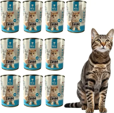 Produktbild von 12 x 415g Mokra karma dla kotów wszystkich ras Kawałki ryby w sosie Witaminy 400g