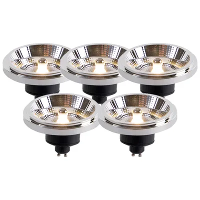 Produktbild von LUEDD Set mit 5 GU10 dimmbaren LED-Lampen AR111 11W 810 lm 2700K