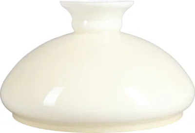 Image de Verre à pétrole Verre de lampe Ø 300mm Verre de rechange Beige Verre opalin Verre de lampe rond Abat-jour Vestas