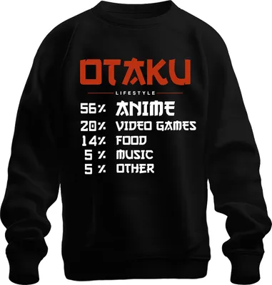 Immagine prodotto di OTAKU LIFESTYLE 56% ANIME 20% VIDEOGIOCHI Manga Videospiele Japan Felpa Unisex Pullover, Schwarz, 3XL