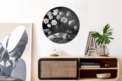 Produktbild von MuchoWow® - Mauerkreis - Wand Bilder - Wandsticker - Wohnzimmer Dekoration - Dekoration für die Wände - Aluminium - Babyzimmer