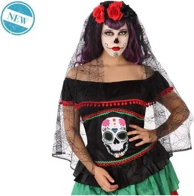 Obrázok produktu pre ATOSA - Kvetinová a čipková čelenka - Los Muertos - Žena