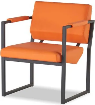 Produktbild von Oranger Arbeitszimmer Sessel Wartezimmer Einsitzer Designer Sitzmöbel