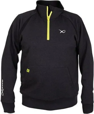 Produktbild von Bluza Wędkarska Matrix Minimal Sweater Black Marl+Lime r. L