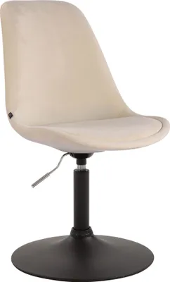 Produktbild von Esszimmerstuhl HLO-CP46 Samt schwarz creme