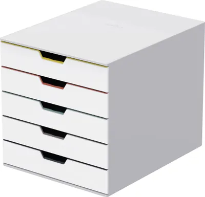 Obrázok produktu pre Durable VARICOLOR Mix 5, Plast, Viacfarebný, Biela, Krajina/portrét, 5 zásuvka/zásuviek, 280 mm, 292 mm