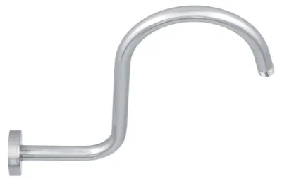 Image de Bras de douche col de cygne en acier inoxydable Bras de douche NPT pour la salle de bain Bras de douche pour la maison233 Brushed