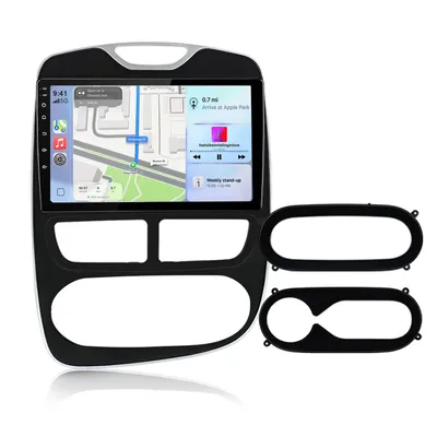 Obrázok produktu pre 10-palcové autorádio s Androidom, CarPlay, DAB+, 2 GB RAM + 64 GB úložiska, určené pre Renault Clio 4 (2012-2016), s GPS navigáciou, Wi-Fi, Bluetooth, ovládaním na volante (SWC), FM rádiom, RDS a DSP, 2DIN, USB