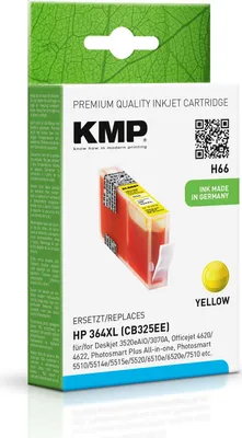 Produktbild von KMP H66 gelb Tintenpatrone ersetzt HP Deskjet HP 364XL (CB325EE)