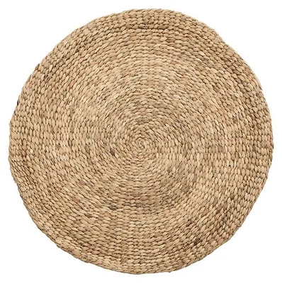 Produktbild von Bazar Bizar Teppich aus wasserhyazinthe in braun, 90x90x1cm