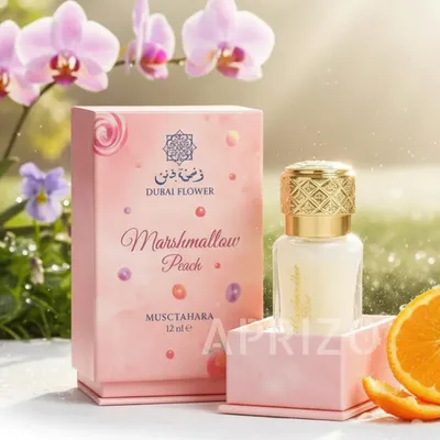 Produktbild von Dubai Flower Musk Tahara Marshmallow Peach 12 ml alkoholfreies Parfümextrakt für Damen
