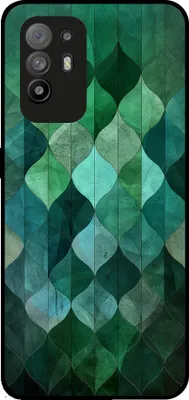 Produktbild von Smartphonica Telefon Fall geeignet für Oppo Reno5 Z mit grünen Blättern drucken - TPU Backcover Fall grünes Blatt-Design - Grün