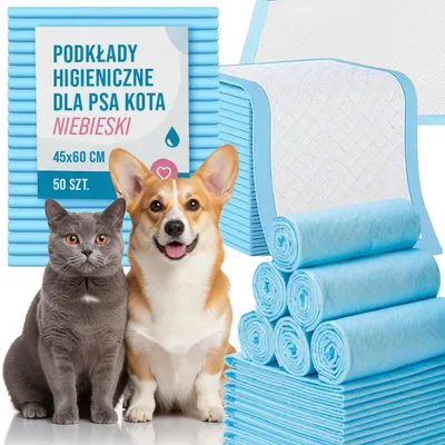 Produktbild von Hygieneunterlagen für Hunde und Katzen zum Toilettentraining, 45 x 60 cm, dick, 50 Stück