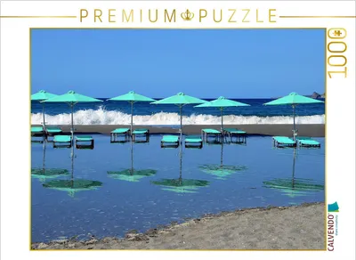 Zdjęcie produktu dla CALVENDO Puzzle "Strand Plakias" | 1000 elementów. Rozmiar układanki: 64 x 48 cm. Puzzle z motywem fotograficznym, idealne na chwile relaksu