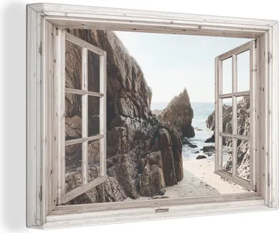 Zdjęcie produktu dla OneMillionCanvasses® - Obraz na płótnie - Fototapeta na płótnie - Widok - Plaża - Morze - 150x100cm - Fotografia na płótnie - obraz na płótnie