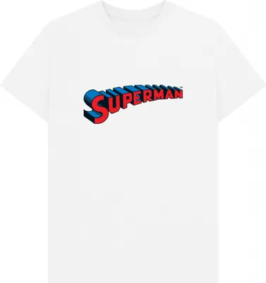Produktbild von Superman - "Official" T-Shirt für Herren/Damen Uni, Logo PN2121 (XXL) (Weiß)