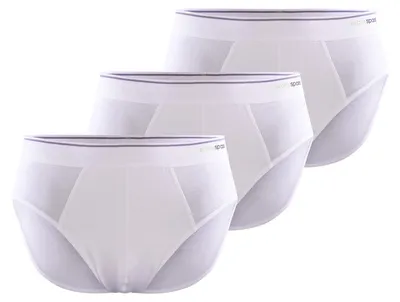 Produktbild von Blackspade Herren Slip 3-Pack Tender Baumwolle - weiß - Größe S