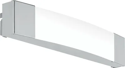 Produktbild von EGLO LED Wandlampe Siderno, Wandleuchte, Spiegelleuchte aus Stahl und Kunststoff, Badezimmer Lampe, Satiniert, Feuchtraumleuchte, IP 44, L 35 cm