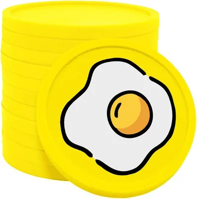 Zdjęcie produktu dla Żetony śniadaniowe CombiCraft fluorożółte - Ø29mm - 100 sztuk