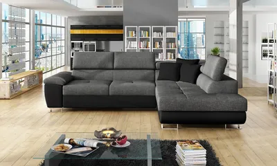 Produktbild von MIRJAN24 Ecksofa Cotere, Eckcouch mit Schlaffunktion und Bettkasten, L-Form Sofa vom Hersteller, Wohnlandschaft  (Soft 011 + Lux 06 + Soft 011, Seite: Rechts)