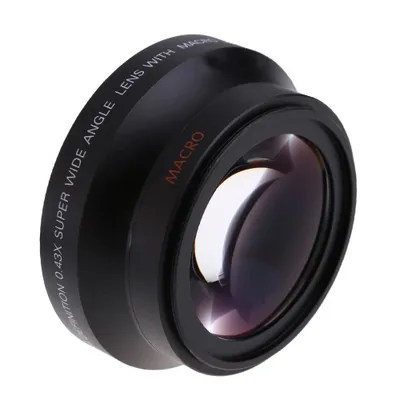 Produktbild von 67mm digitale High-Definition 0,43 ¡Á SuPer-Weitwinkel-Objektiv mit Makro-Japan-Optik fuer Canon Rebel T5i T4i T3i 18-135 mm 17-85 mm und 70-300VR Nikon 18-105
