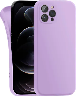 Produktbild von Hülle für Apple iPhone 12 Pro Max - Handyhülle mit Kameraschutz Cover aus Silikon in Lila
