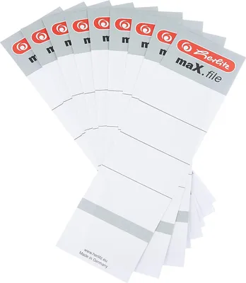 Produktbild von herlitz Ordner-Einsteckrückenschild maX.file, 54 x 190 mm