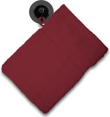 Produktbild von Waschhandschuh Waschlappen bordeaux weinrot 16x21 cm Frottee Baumwolle Frottier