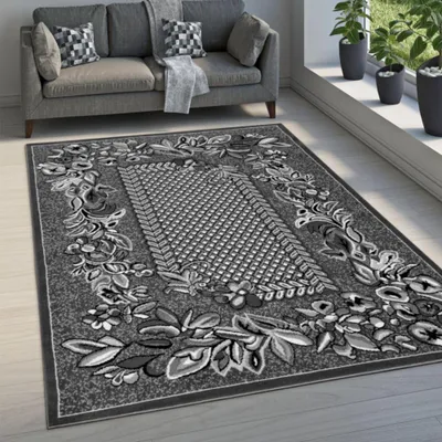 Obrázek produktu pro Vzorovaný koberec 120x170 cm LUKEN - šedý