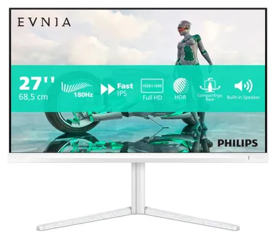Produktbild von Philips Evnia 3000 27M2N3201A - LED-Monitor - Gaming - 68.5 cm (27") - 1920 x 1080 Full HD (1080p) @ 180 Hz - Fast IPS - 300 cd/m² - 1000:1 - HDR10 - 0.5 ms - 2xHDMI, DisplayPort - Lautsprecher