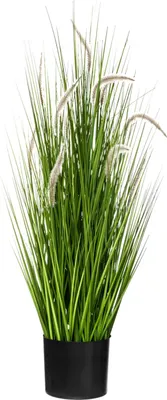 Produktbild von Atmosphera Ziergras Kunstpflanze - Grashalme - grun - H100 cm