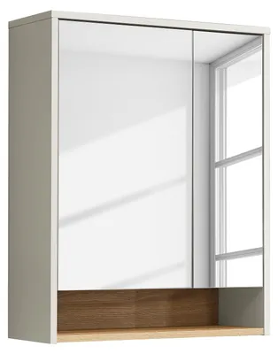 Produktbild von home24 Spiegelschrank - Kaschmir / Eiche Evoke Nachbildung