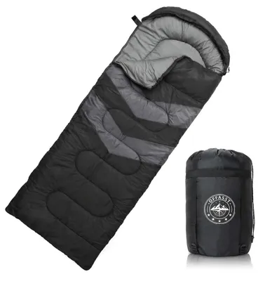 Produktbild von Winterschlafsack Campingschlafsack - Ultraleicht - -15 °C bis 0 °C - Mit Kompressionssack - Für Erwachsene und Kinder