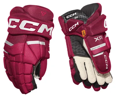 Zdjęcie produktu dla Rękawice CCM TACKS XR Junior, czerwone, rozmiar 10 cali
