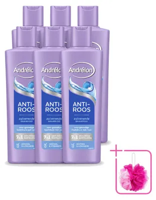 Imagen del producto de 6 champús Andrélon Anti-caspa - 250 ml - Pack ahorro - 6 unidades