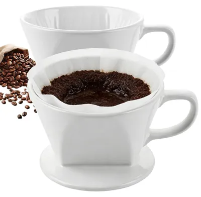 Produktbild von Solidchoice - 2 Porzellan-Kaffeefilter, Größe 2
